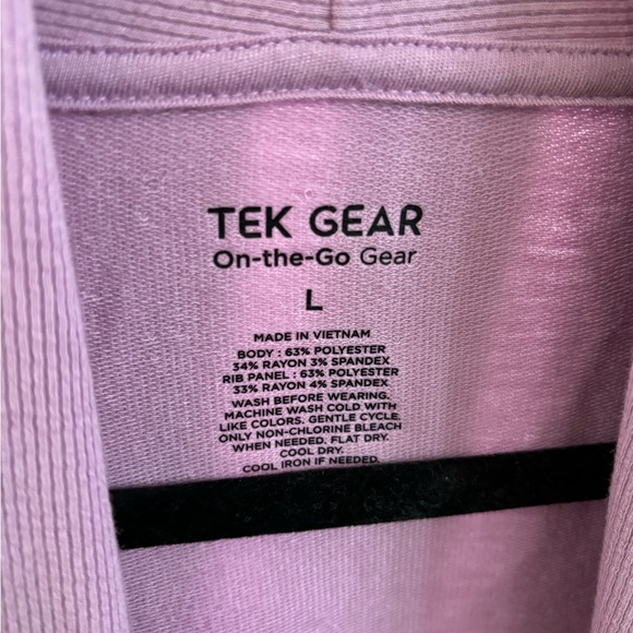 Womens Size Large Tek Gear Cardigan NWOT Purple - Picture 6 of 6